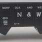 K-Line K5310 O Gauge Norfolk & Western 2-Bay Hopper EX