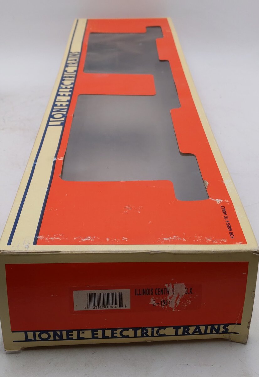 Lionel 6-19416 O Gauge Illinois Central TTUX Flatcar w/ Trailers LN/Box