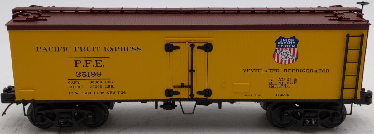 MTH 20-94308 O Gauge Union Pacific Fruit Express Woodsided Refrigerator #35199 EX/Box
