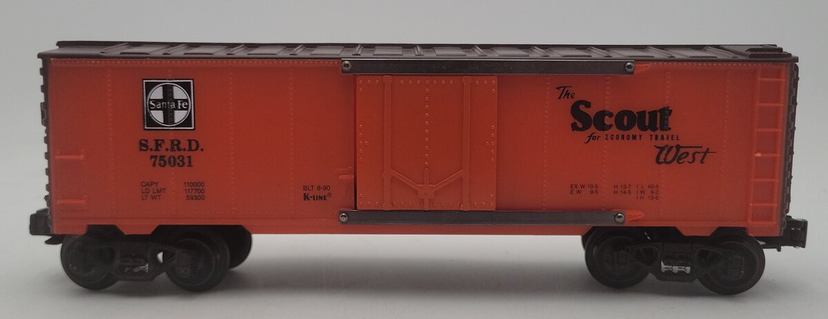 K-Line K75031 O Gauge Santa Fe Classic Reefer Car EX/Box