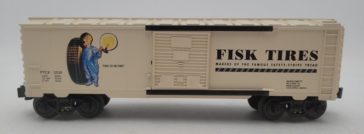 Lionel 6-52383 O Gauge Fisk Tire 2005 Netca Boxcar LN/Box