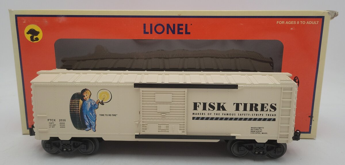 Lionel 6-52383 O Gauge Fisk Tire 2005 Netca Boxcar LN/Box