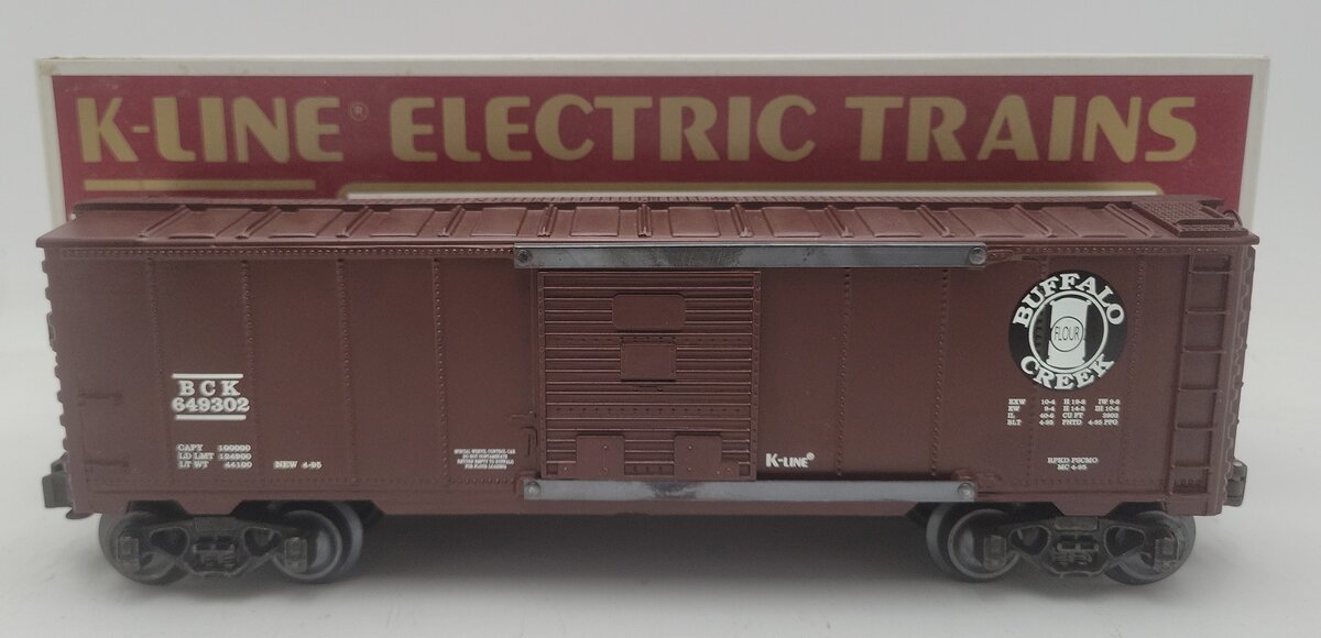 K-Line K-649302 O Gauge Buffalo Creek Classic Boxcar EX/Box