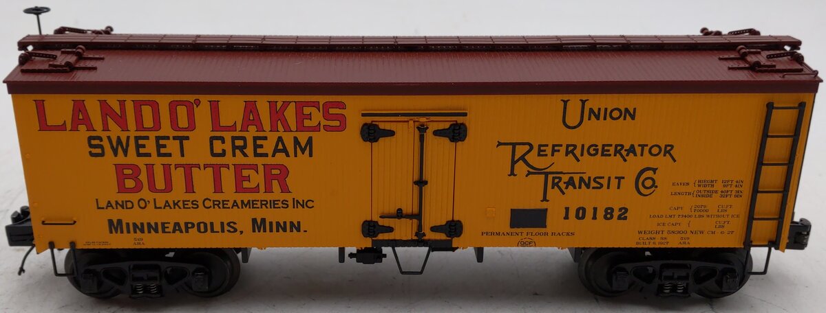MTH 20-90285F O Gauge Land O'Lakes 36' Woodsided Reefer #10182 EX/Box