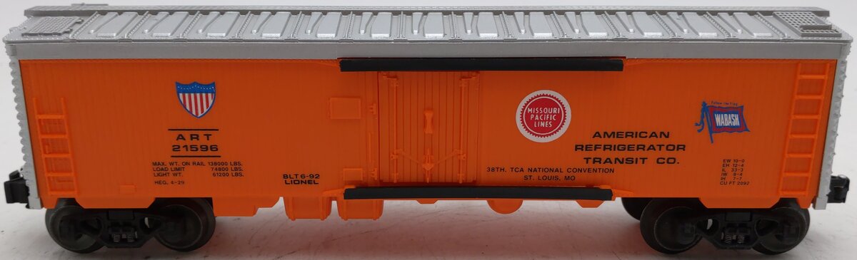 Lionel 6-17898 O 1992 TCA Convention American Refrigerator Transit Reefer #21596 EX