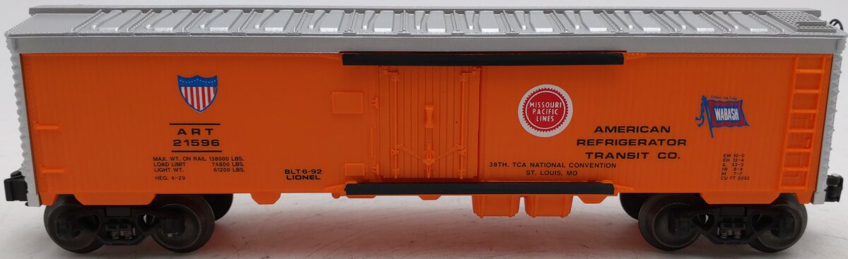 Lionel 6-17898 O 1992 TCA Convention American Refrigerator Transit Reefer #21596 EX