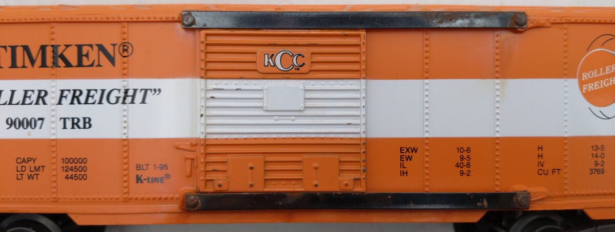 K-Line K-90007 O Gauge Timken Roller Freight Boxcar EX