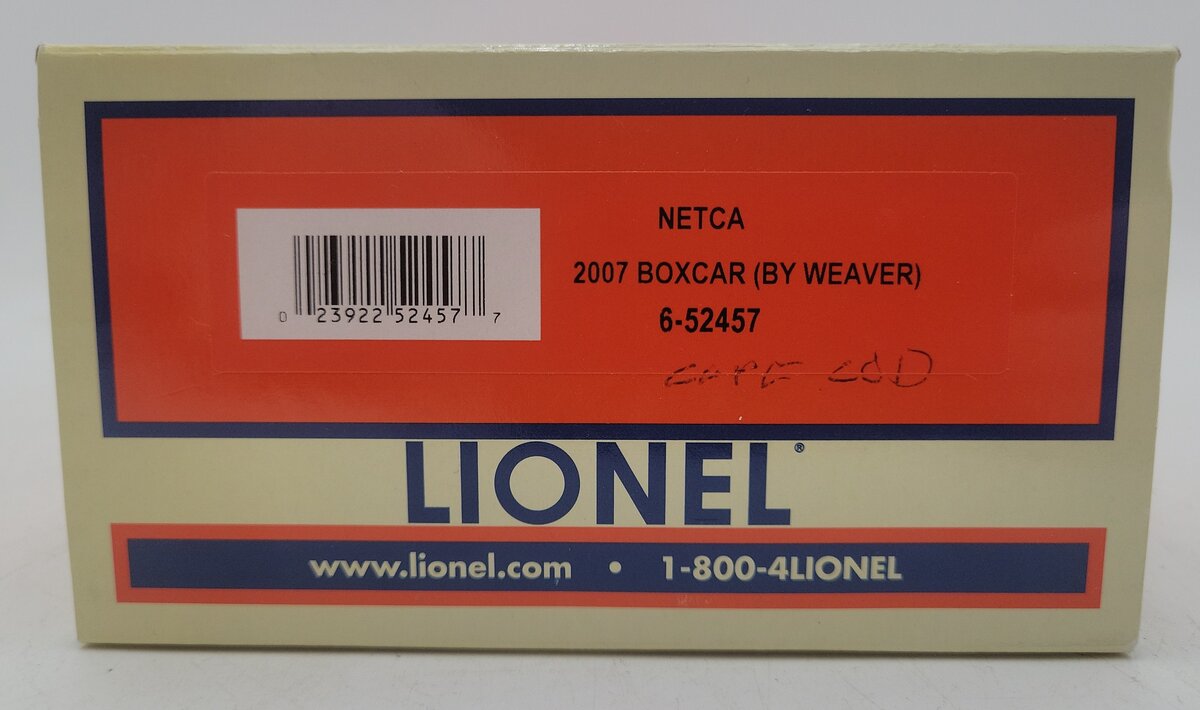 Lionel 6-52457 O Gauge NETCA 2007 Cape Cod Potato Chips Boxcar by Weaver LN/Box