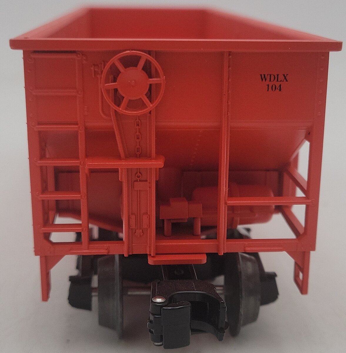 Weaver U1151L O Gauge Waddell Coal 2-Bay Ribbed Coal Car #104 (3 Rail) EX/Box