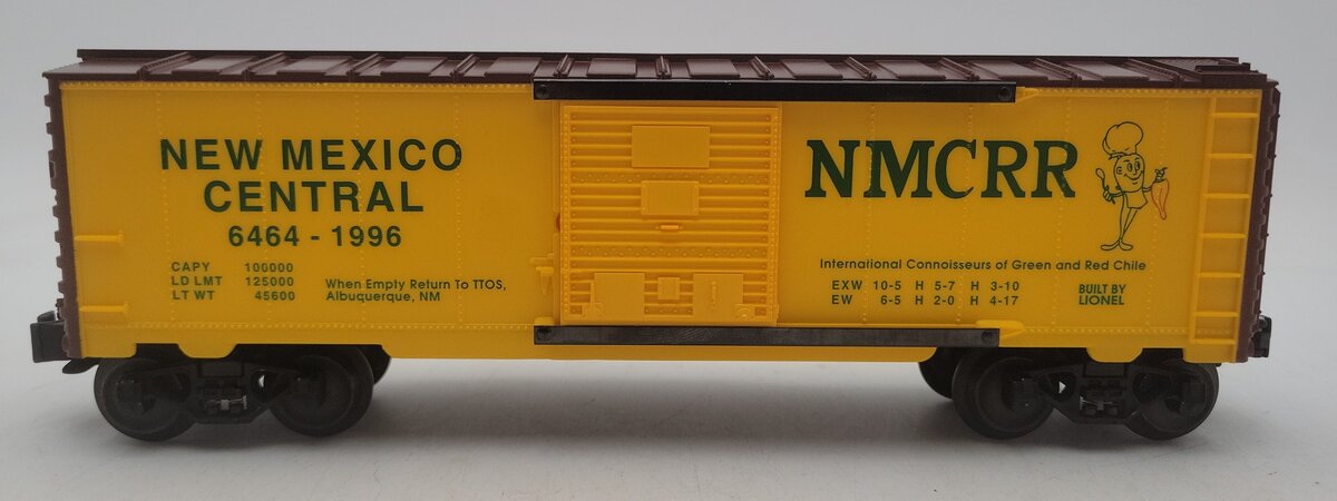 Lionel 6-52087 O Gauge 1996 TTOS New Mexico Central Boxcar EX/Box