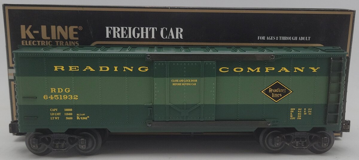 K-Line K645-1932 O Gauge Reading Express Reefer Car EX/Box