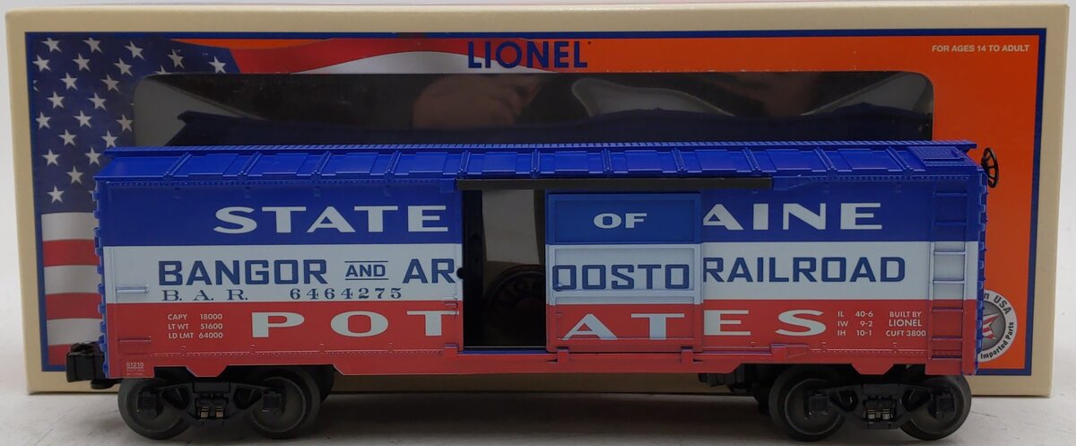 Lionel 2001210 O Gauge Metca State of Maine Boxcar #6464275 LN/Box