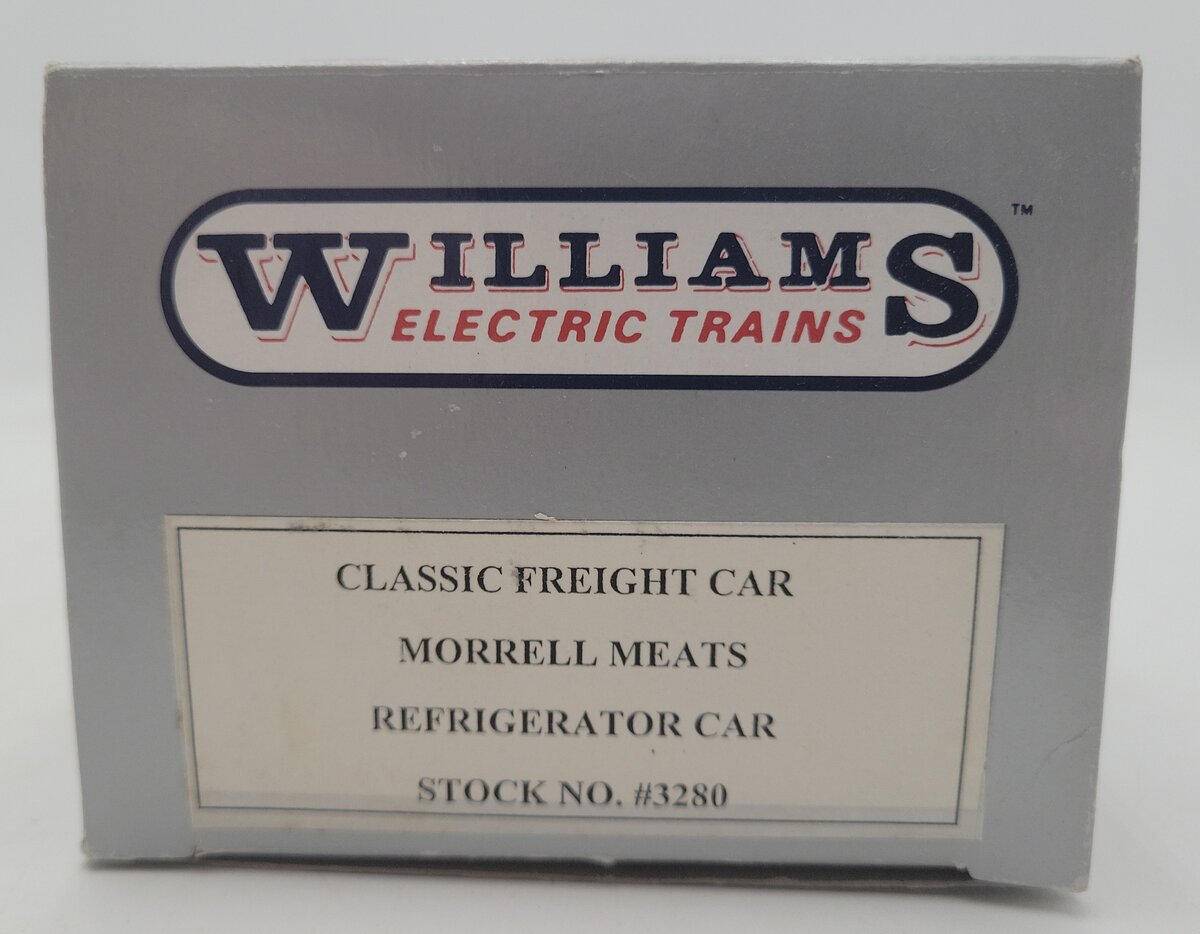 Williams 3280 O Gauge Morrell Meats Reefrigerator Car #9086 EX/Box
