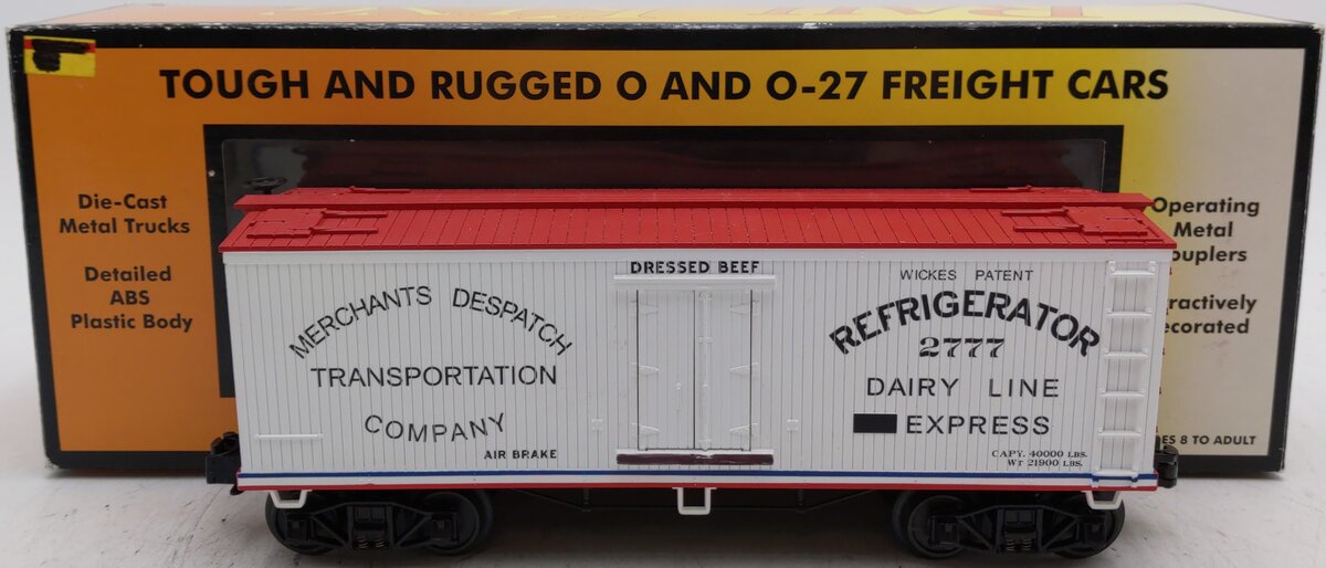 MTH 30-7867 Merchants Despatch Transportation Company 19th C. Reefer Car #2777 EX/Box