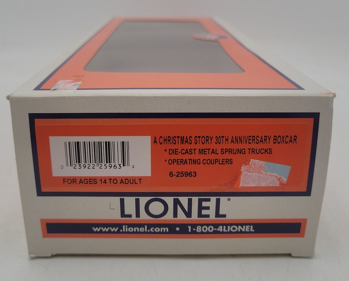 Lionel 6-25963 O Christmas Story 30th Anniversary Boxcar LN/Box