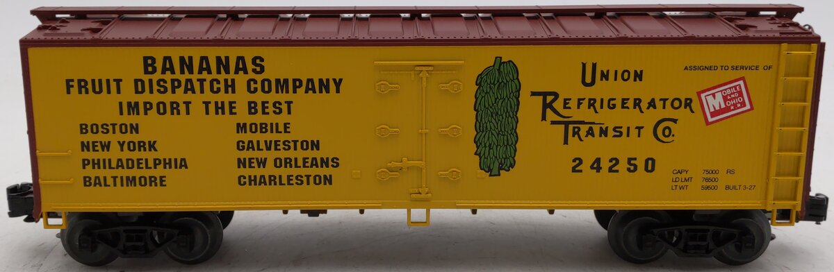 Crown Model Products O Gauge Union Refrigerator Transit Reefer Car #24250 EX