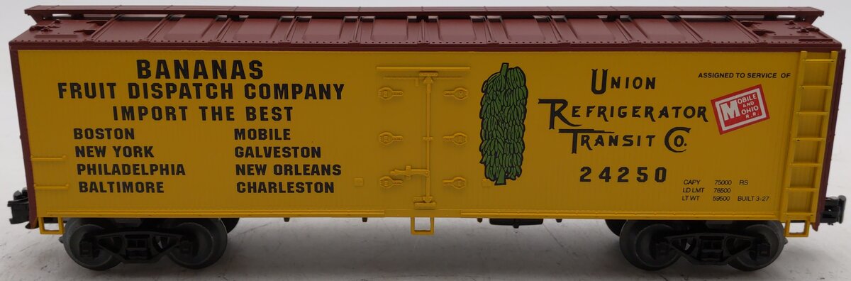 Crown Model Products O Gauge Union Refrigerator Transit Reefer Car #24250 EX