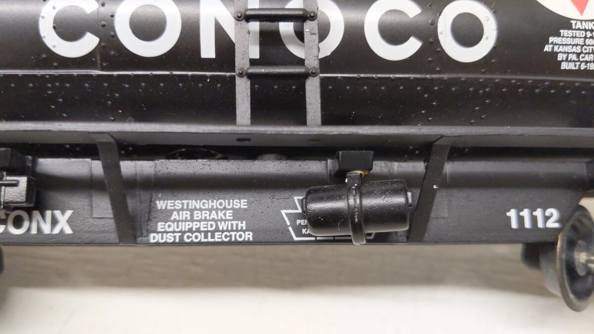 K-Line K-639104 O Gauge Conoco Riveted Tank Car/Bank EX/Box