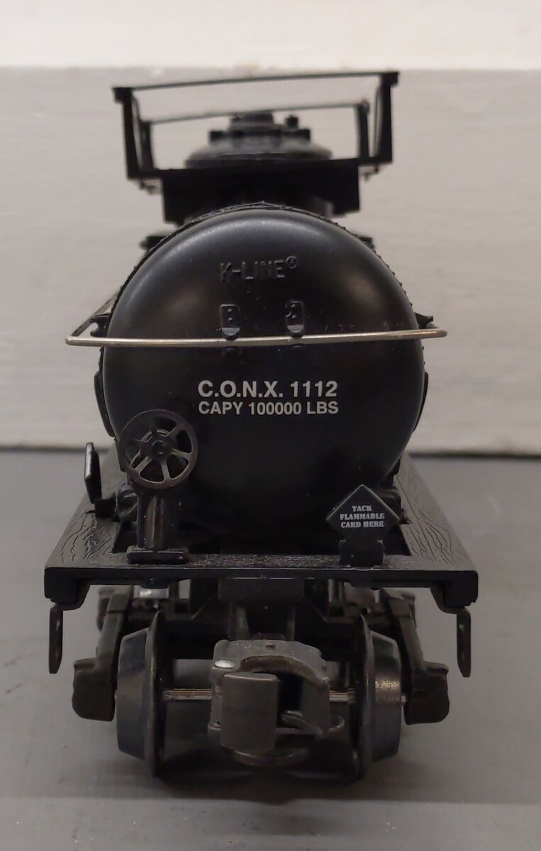 K-Line K-639104 O Gauge Conoco Riveted Tank Car/Bank EX/Box