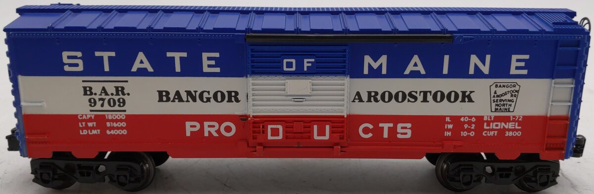 Lionel 6-9709 O Gauge State of Maine Box Car EX