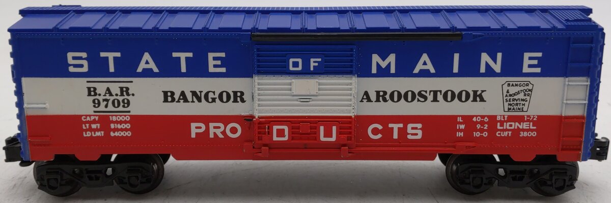 Lionel 6-9709 O Gauge State of Maine Box Car EX