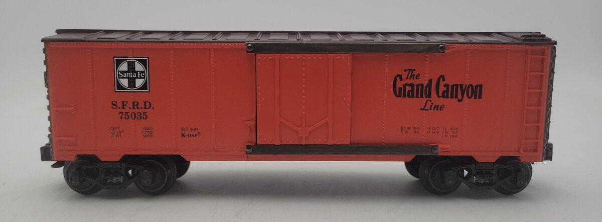 K-Line K75037 O Gauge Santa Fe Classic Reefer #7 Grand Canyon EX/Box