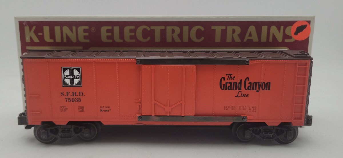 K-Line K75037 O Gauge Santa Fe Classic Reefer #7 Grand Canyon EX/Box