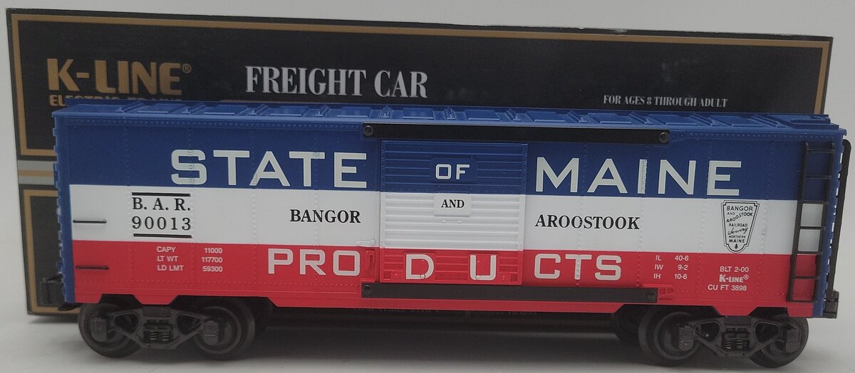 K-Line K900131C O KCC State of Maine Classic Boxcar EX/Box