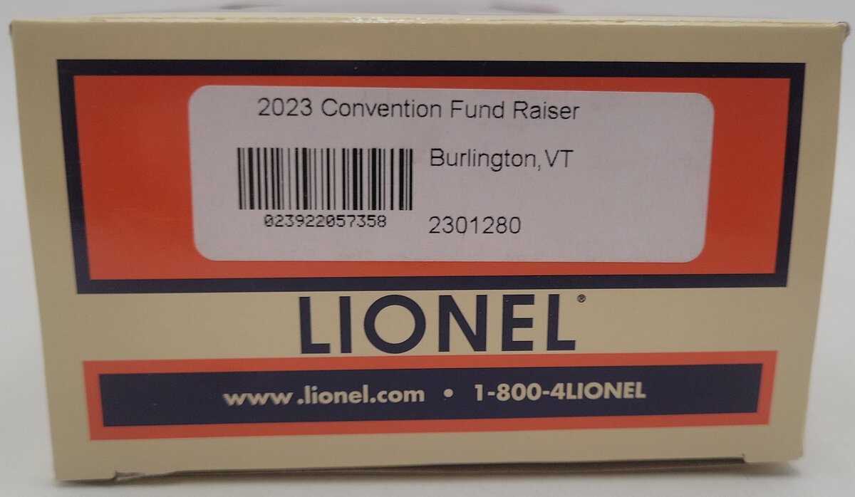 Lionel 2301280 O Gauge 2023 Convention Fund Raiser Boxcar #6464100 LN/Box