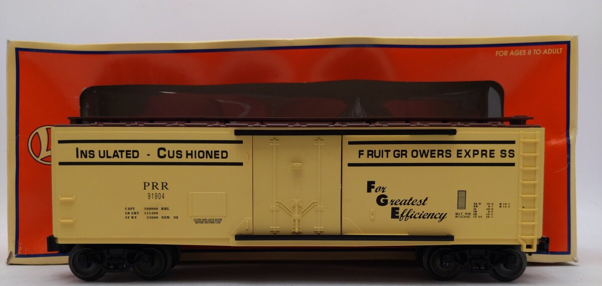 Lionel 6-17317 O Gauge Pennsylvania Refrigerator Car #91904 LN/Box