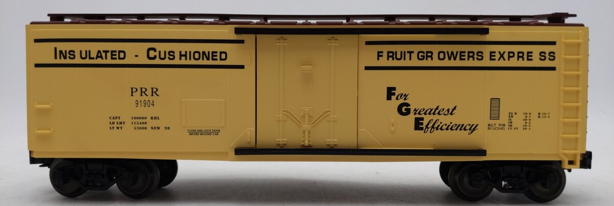 Lionel 6-17317 O Gauge Pennsylvania Refrigerator Car #91904 LN/Box
