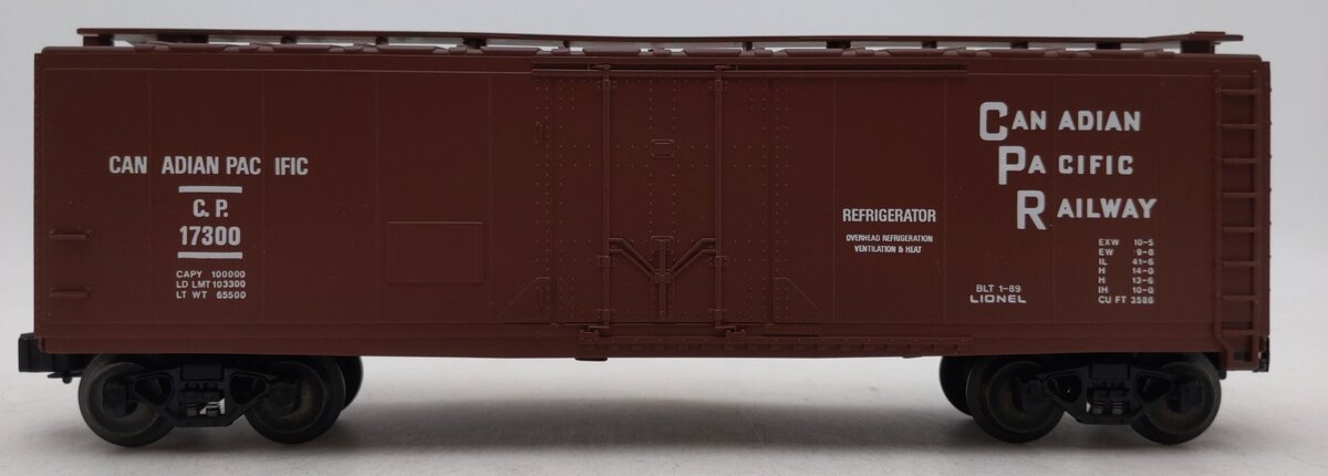 Lionel 6-17300 O Gauge Canadian Pacific Railway Reefer Car LN/Box