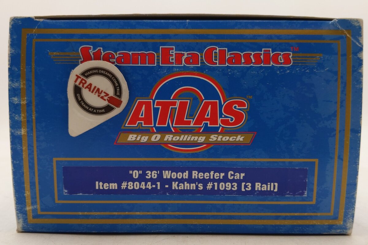 Atlas 8044-1 O Gauge Kahn's "Dressed Beef" Reefer Car #1093 (3 Rail) LN/Box