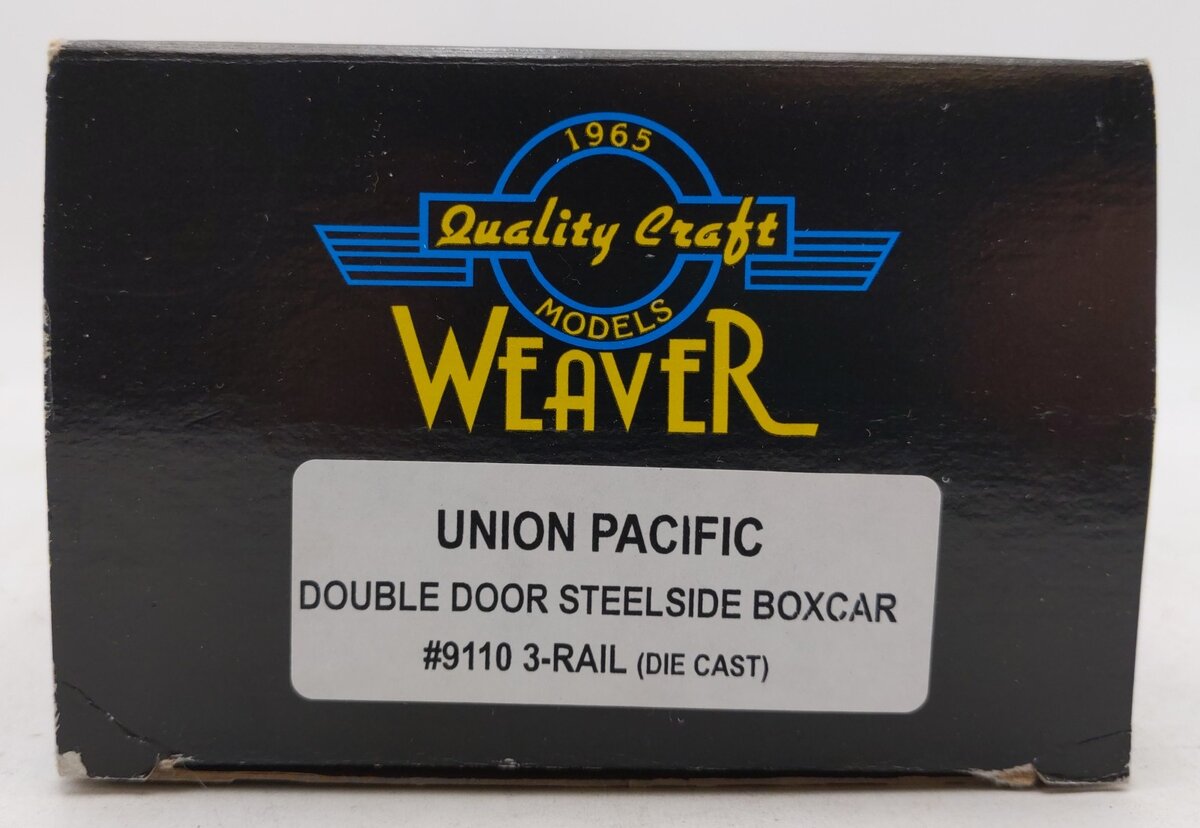 Weaver 9110 O Gauge Union Pacific Double Door Steelside Boxcar #9110 - [3-Rail] EX/Box