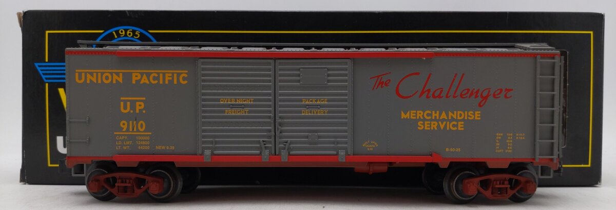 Weaver 9110 O Gauge Union Pacific Double Door Steelside Boxcar #9110 - [3-Rail] EX/Box