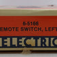 Lionel 6-5166 O72 Left Hand Remote Switch/Turnout EX/Box