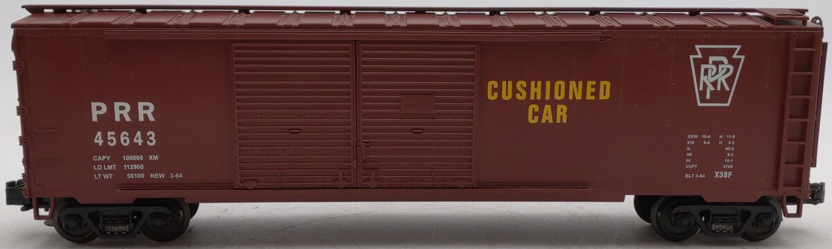 MTH 20-93016 O Gauge Pennsylvania 50' Double Door Boxcar #45643 EX/Box