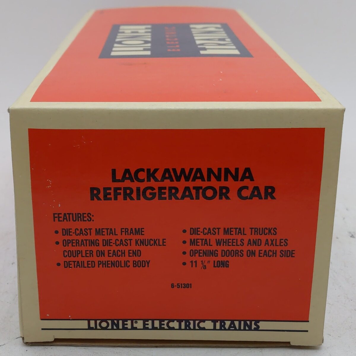 Lionel 6-51301 O Gauge Lackawanna Refrigerator Car #7000 EX/Box