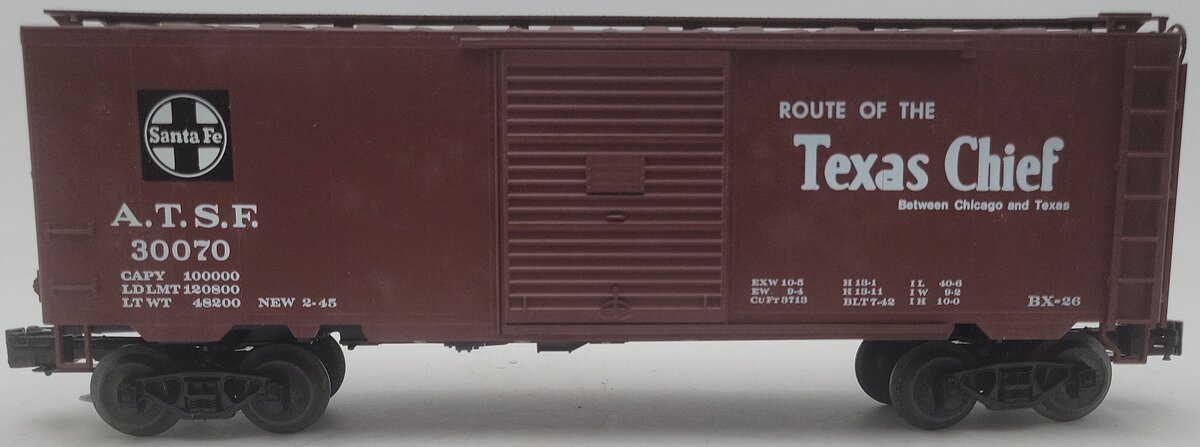 Weaver 30070 O Atchison, Topeka & Santa Fe Texas Chief Boxcar EX/Box