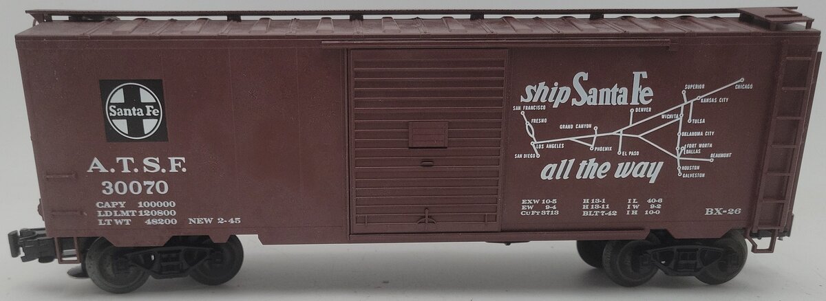 Weaver 30070 O Atchison, Topeka & Santa Fe Texas Chief Boxcar EX/Box