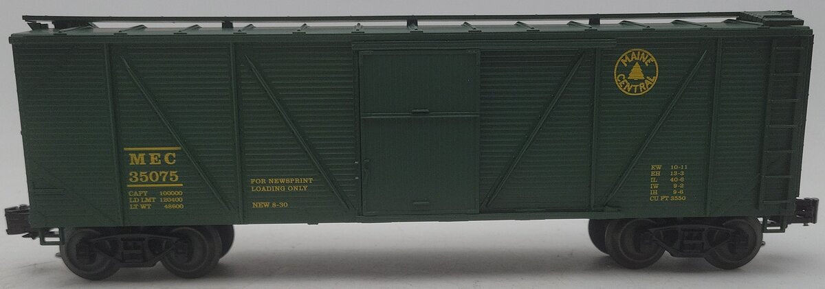 Crown OB-102 O Gauge Maine Central Outside Braced Boxcar #35075 EX/Box