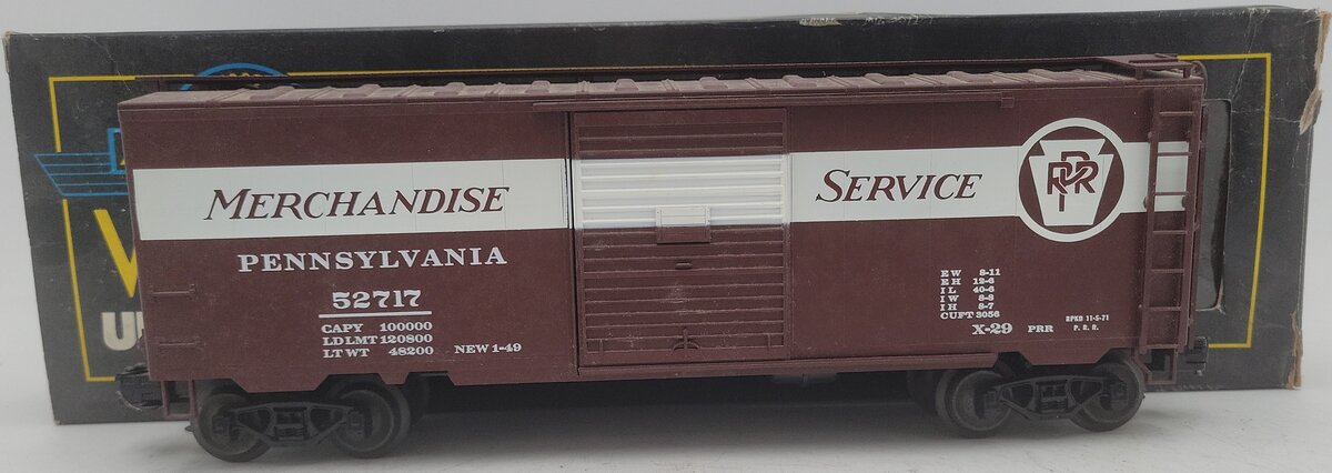 Weaver 3089 Pennsylvania PS1 Boxcar 3-Rail #52717 EX/Box