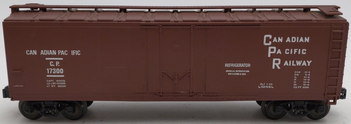 Lionel 6-17300 O Gauge Canadian Pacific Railway Reefer Car EX/Box