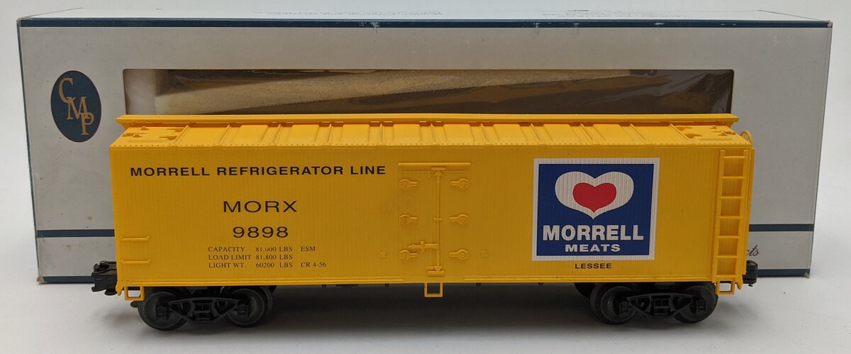Crown 2000 O Scale Morrel Meats Reefer #9898 VG/Box