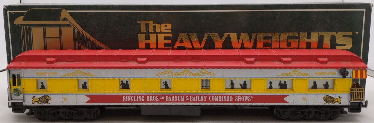 K-Line K83-0096-3 O Ringling Circus 18" Heavyweight Observation Car #96 EX/Box