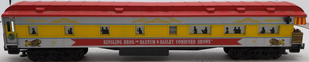 K-Line K83-0096-3 O Ringling Circus 18" Heavyweight Observation Car #96 EX/Box