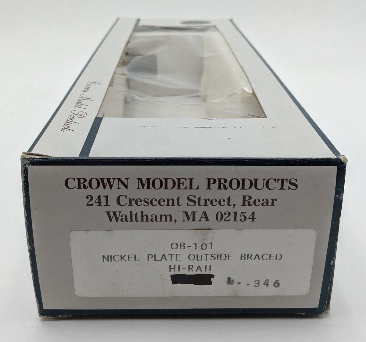 Crown OB-101 O Gauge Nickel Plate Road Outside Braced Boxcar #13346 VG/Box