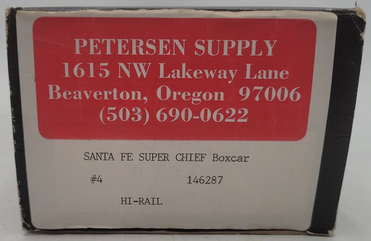 Weaver 146287 O Scale Santa Fe Super Chief Boxcar (3-Rail) EX/Box