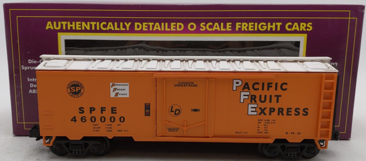 MTH 20-94007 O Southern Pacific Reefer Car #460000 VG/Box