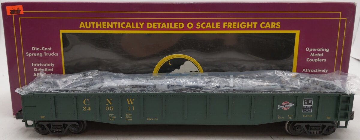 MTH 20-98005 O Gauge Chicago Northwestern Gondola #340511 with Junk Load EX/Box